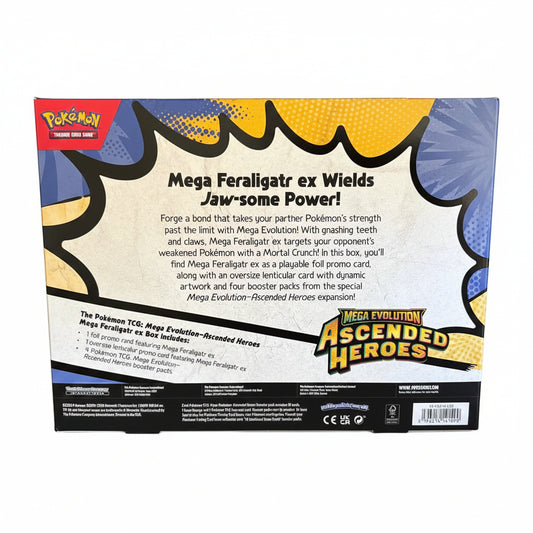 Pokemon TCG - Mega Evolution Ascended Heroes Mega Feraligatr EX Box