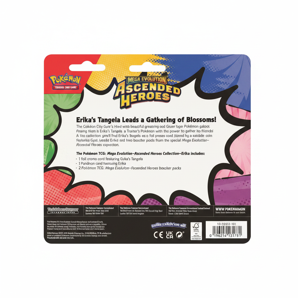 Pokemon TCG Ascended Heroes Erika’s Tangela 2 Pack Blister