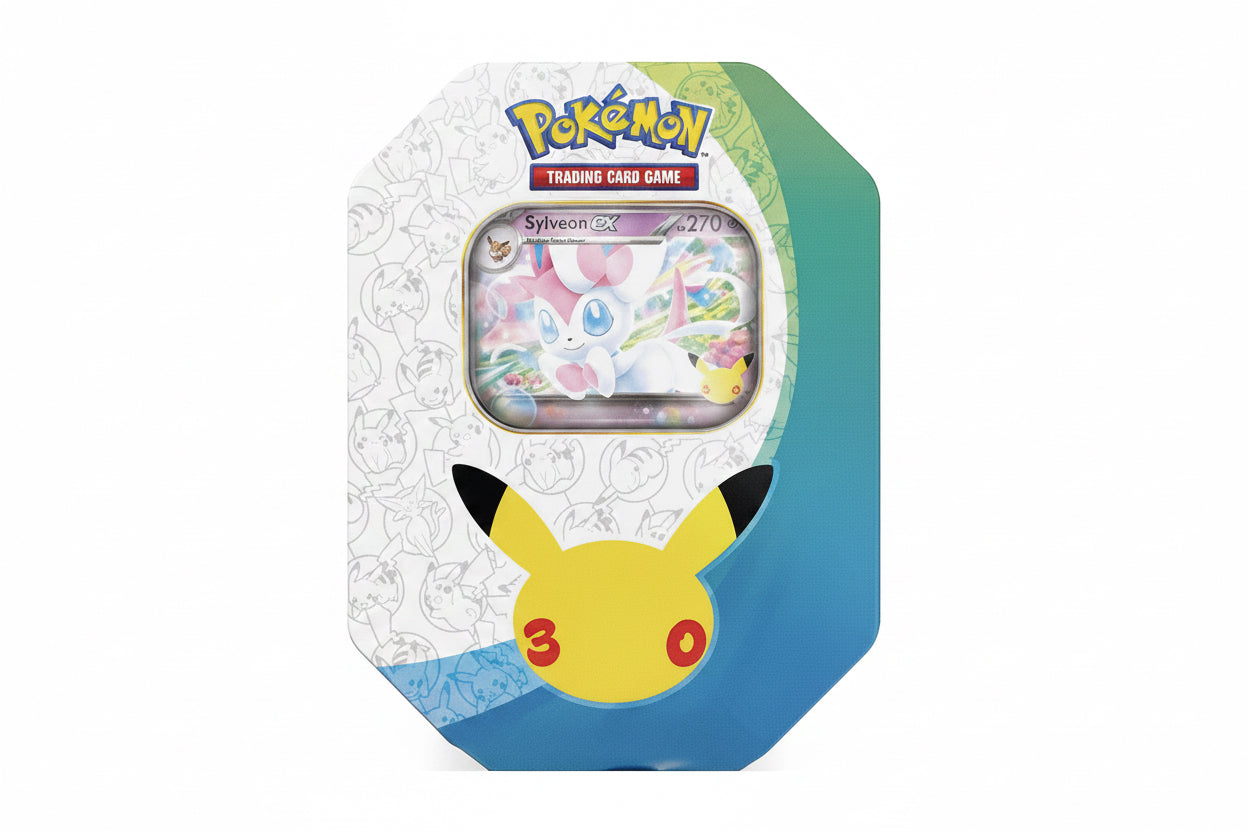 Pokemon 30th Anniversary Tin Sylveon Ex (Presale)