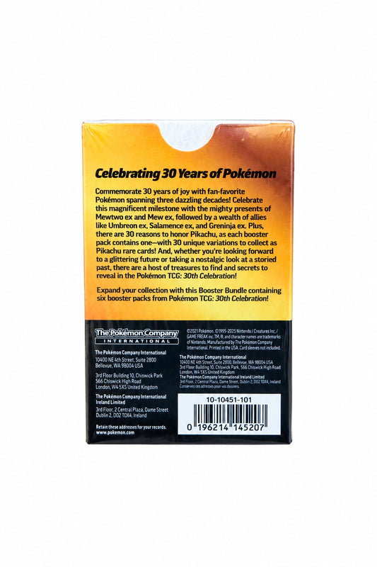 Pokemon 30th Anniversary Booster Bundle