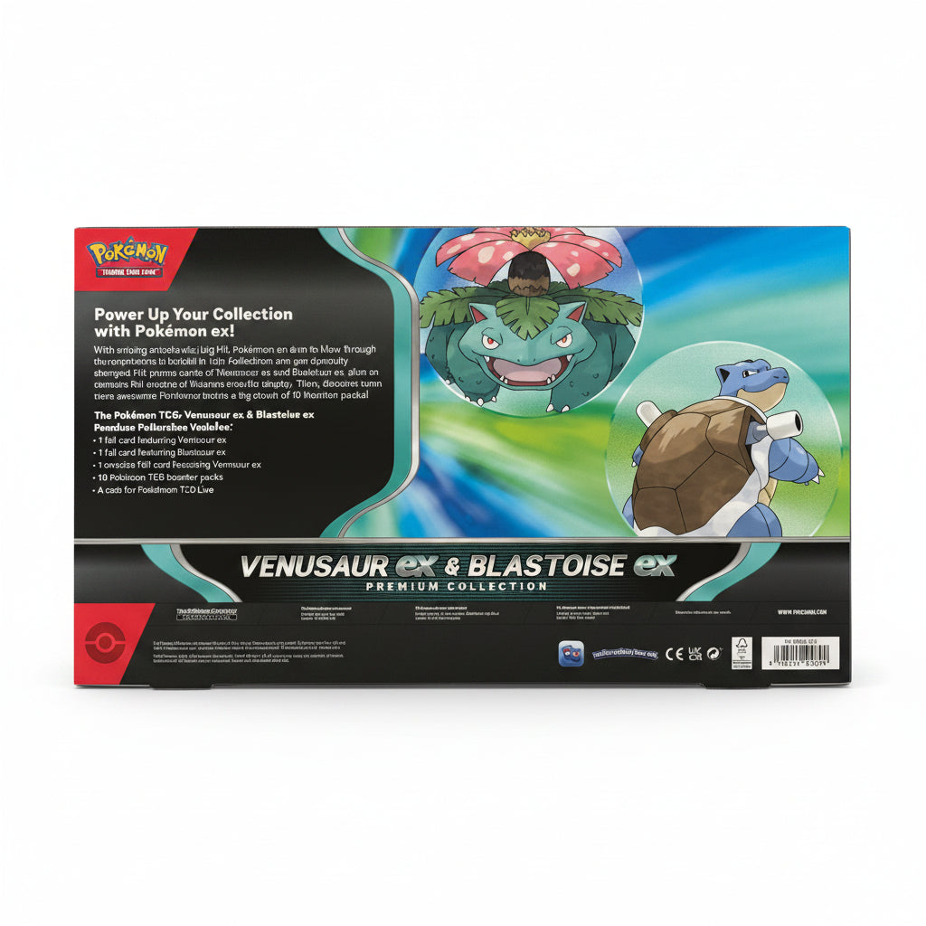 Pokemon Venusaur ex & Blastoise ex Premium Collection Box