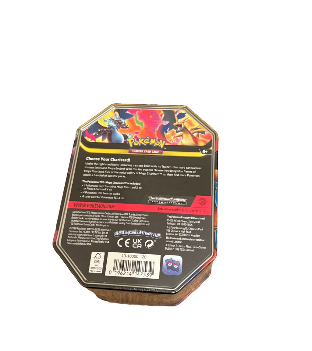 Pokemon TCG: Mega Charizard EX X Tin