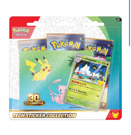 Pokemon 30th Anniversary Celebration Tech Sticker Collection Exeggutor (Presale)