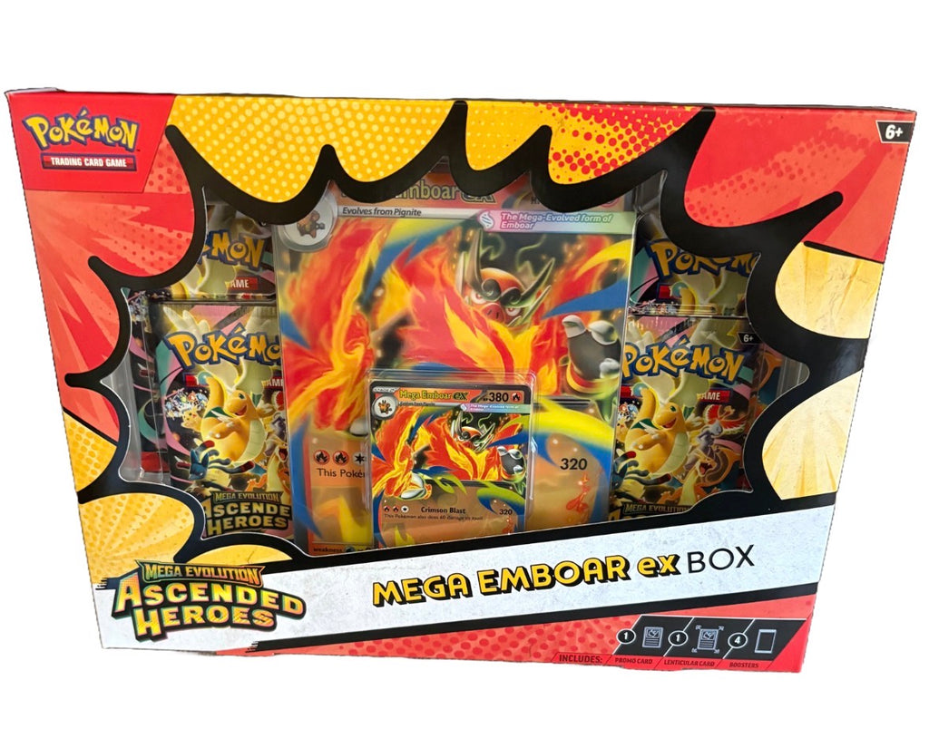 Pokemon TCG - Mega Evolution Ascended Heroes Mega Emboar EX Box