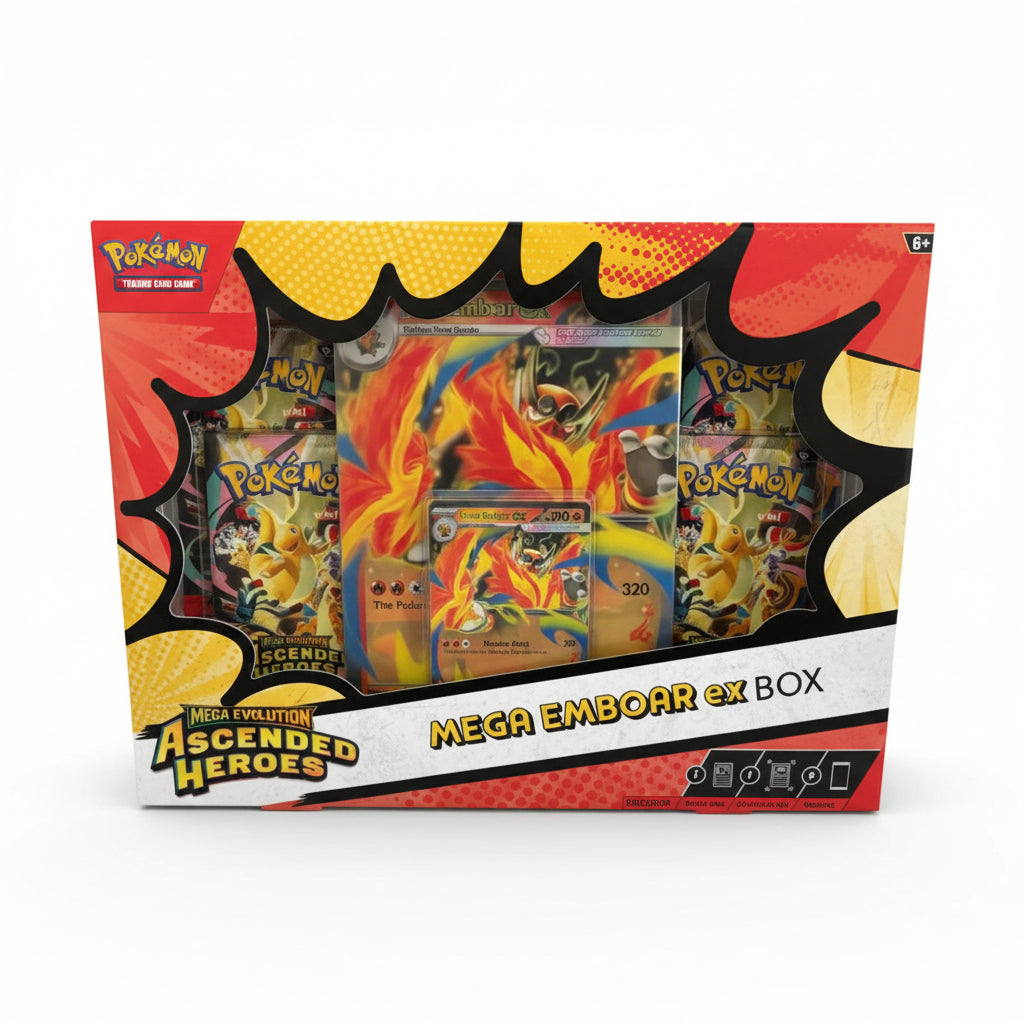 Pokemon TCG - Mega Evolution Ascended Heroes Mega Emboar EX Box