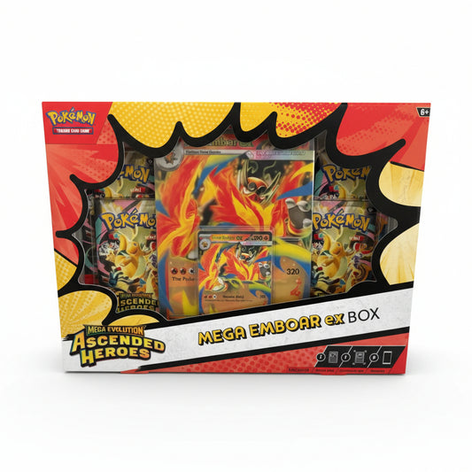 Pokemon TCG - Mega Evolution Ascended Heroes Mega Emboar EX Box