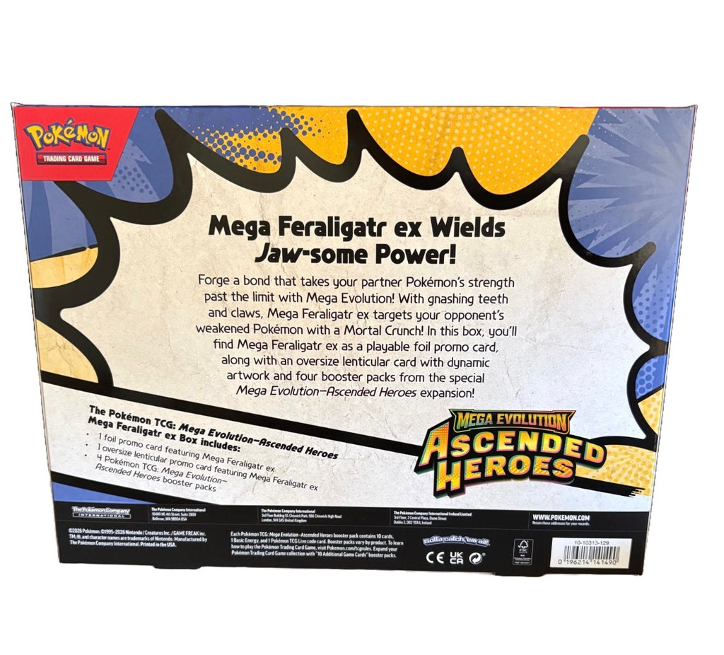 Pokemon TCG - Mega Evolution Ascended Heroes Mega Feraligatr EX Box