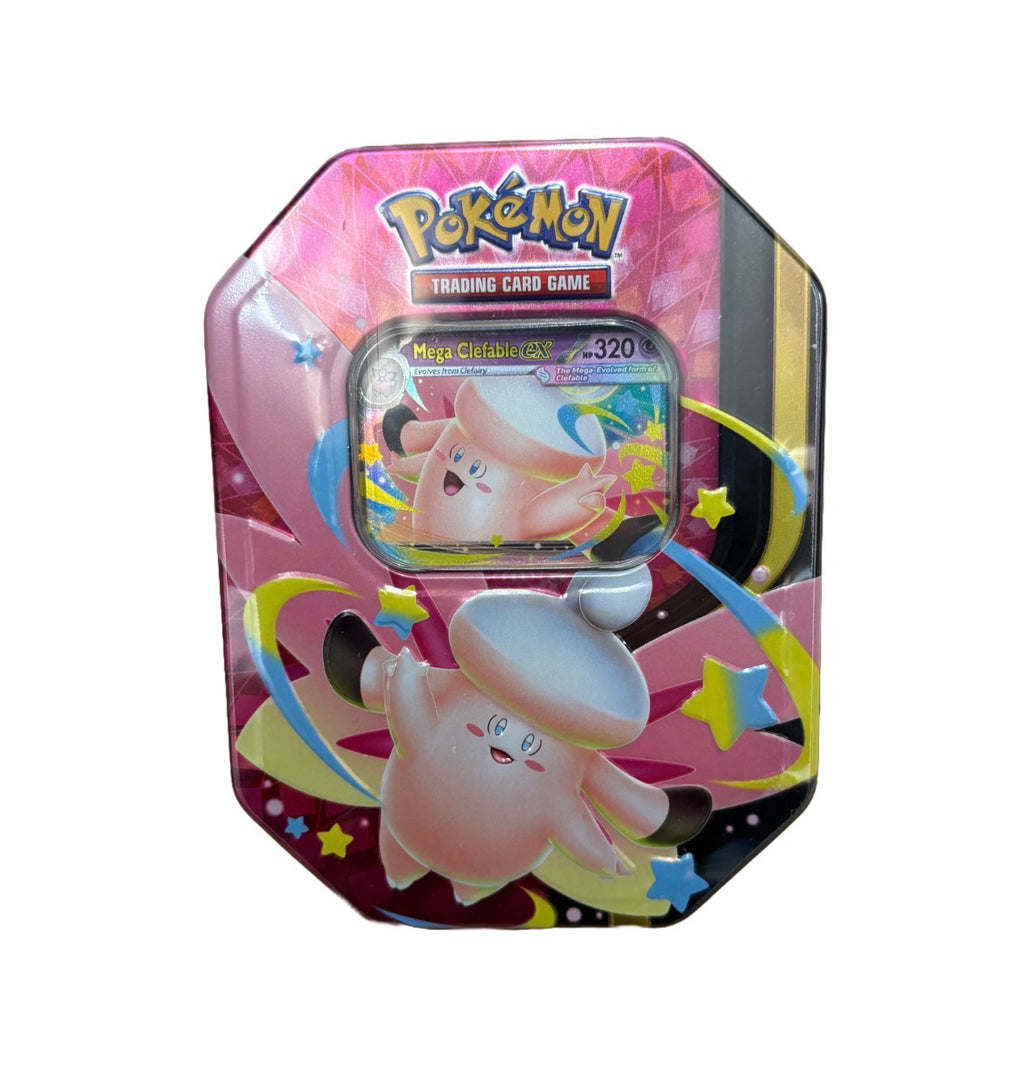 Pokémon TCG Mega Evolution Mega Moonlit Mega Clefable EX Tin