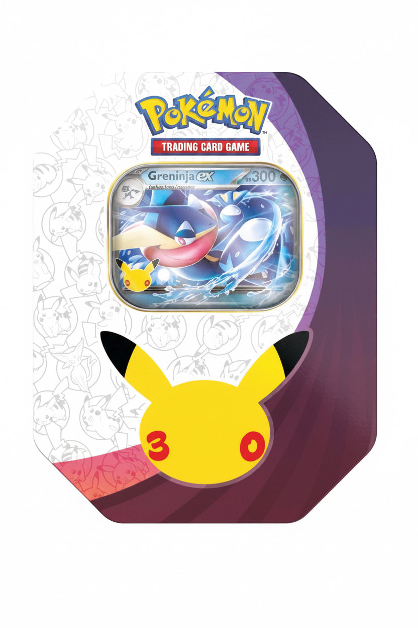 Pokemon 30th Anniversary Tin Greninja Ex (Presale)