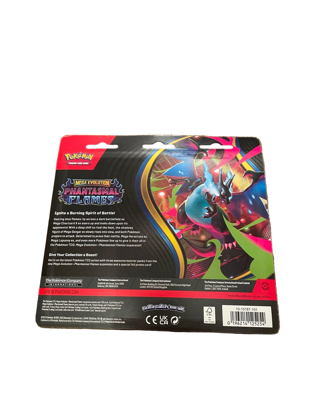 Pokemon TCG: Phantasmal Flames Triple Blister Pack (Weavile) - New & Sealed