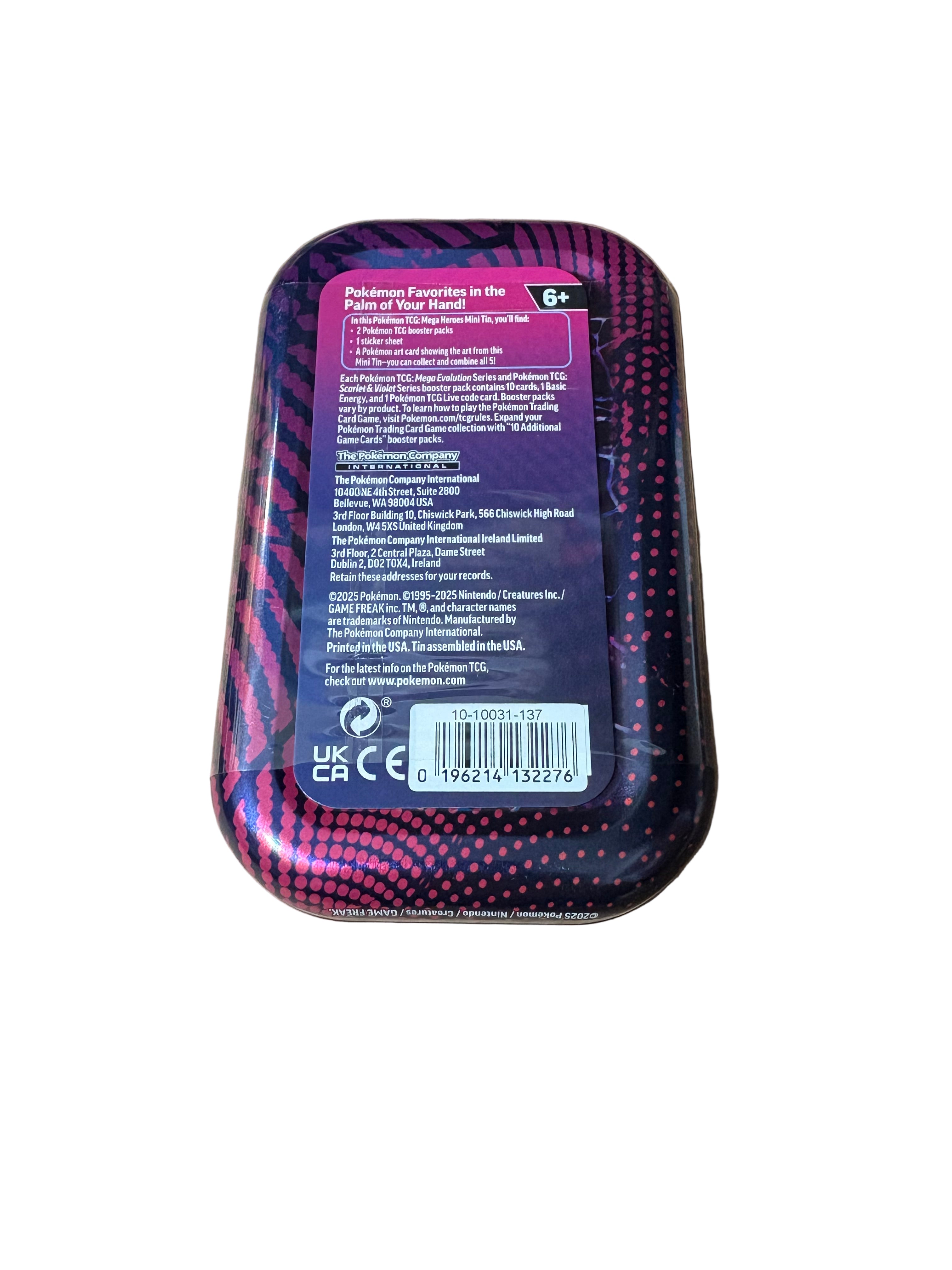 Pokemon Mega Evolutions Mega Heroes Mini Tin — Mega Kangaskhan