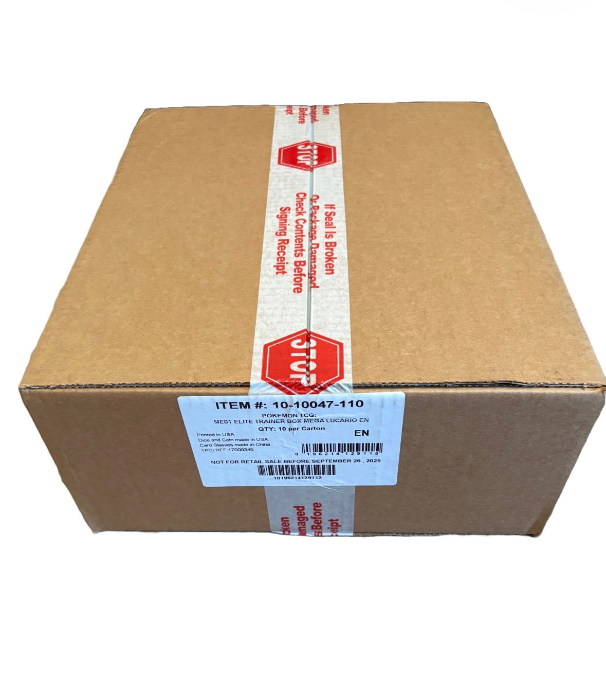 Pokemon Mega Evolution (ME01) Lucario Elite Trainer Box (ETB) SEALED CASE of 10