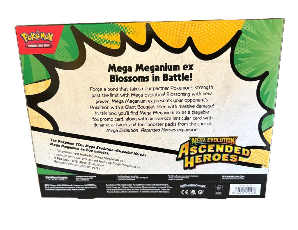 Pokemon TCG - Mega Evolution Ascended Heroes Mega Meganium EX Box