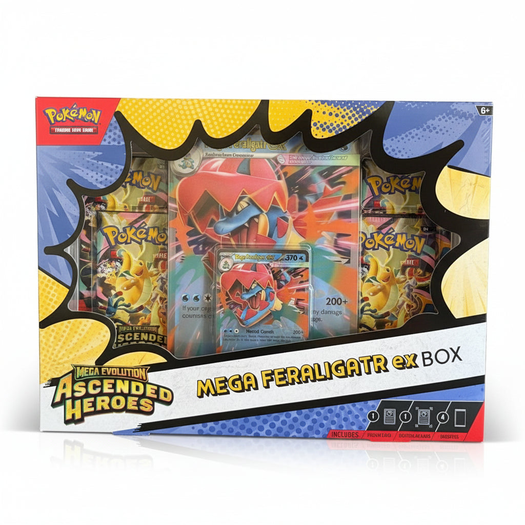 Pokemon TCG - Mega Evolution Ascended Heroes Mega Feraligatr EX Box