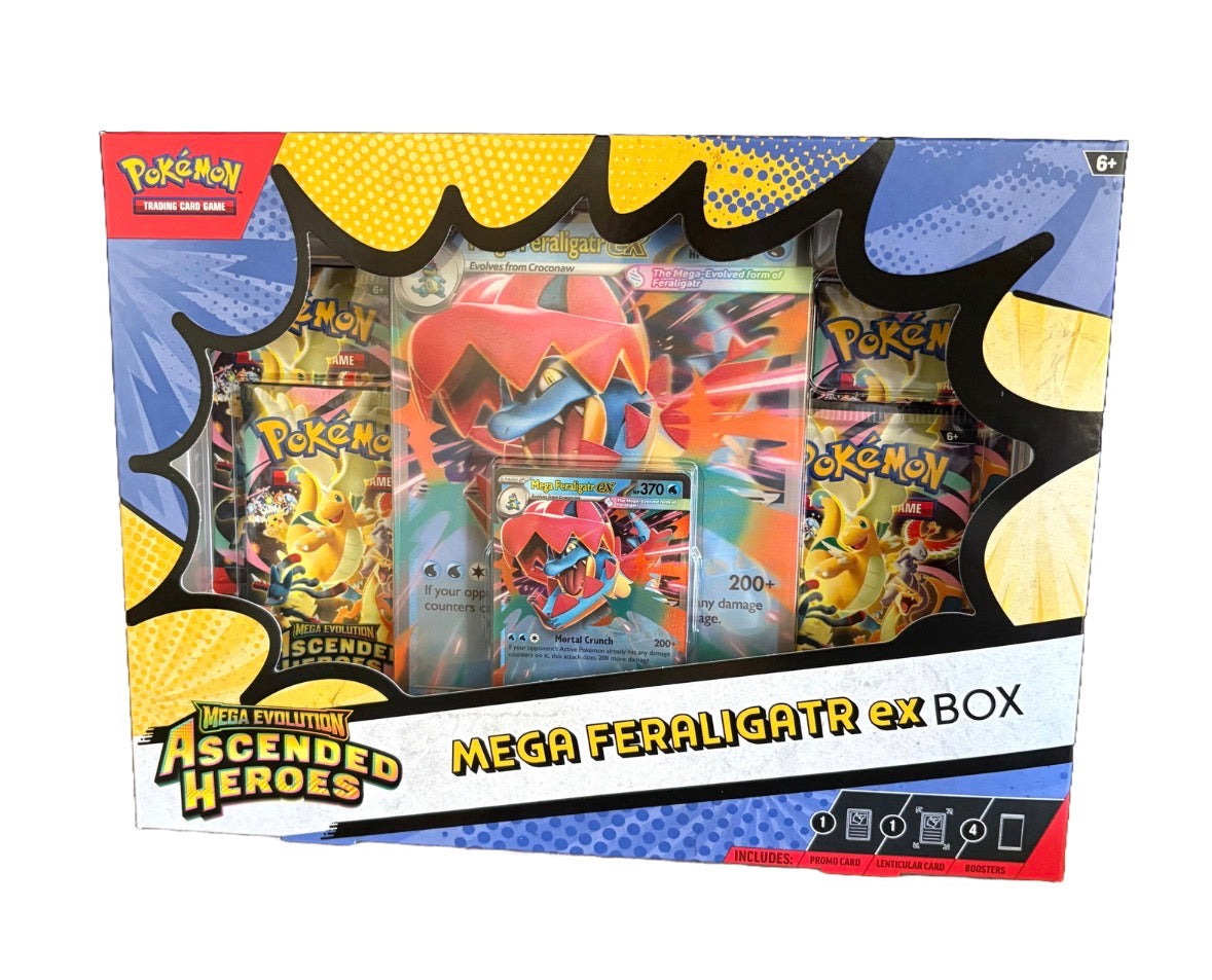 Pokemon TCG - Mega Evolution Ascended Heroes Mega Feraligatr EX Box
