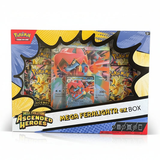 Pokemon TCG - Mega Evolution Ascended Heroes Mega Feraligatr EX Box