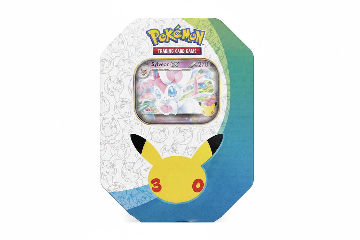 Pokemon 30th Anniversary Tin Sylveon Ex (Presale)