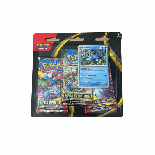 Pokemon TCG Mega Evolution Triple Blister Pack/3 Pack Blister - Golduck - Sealed
