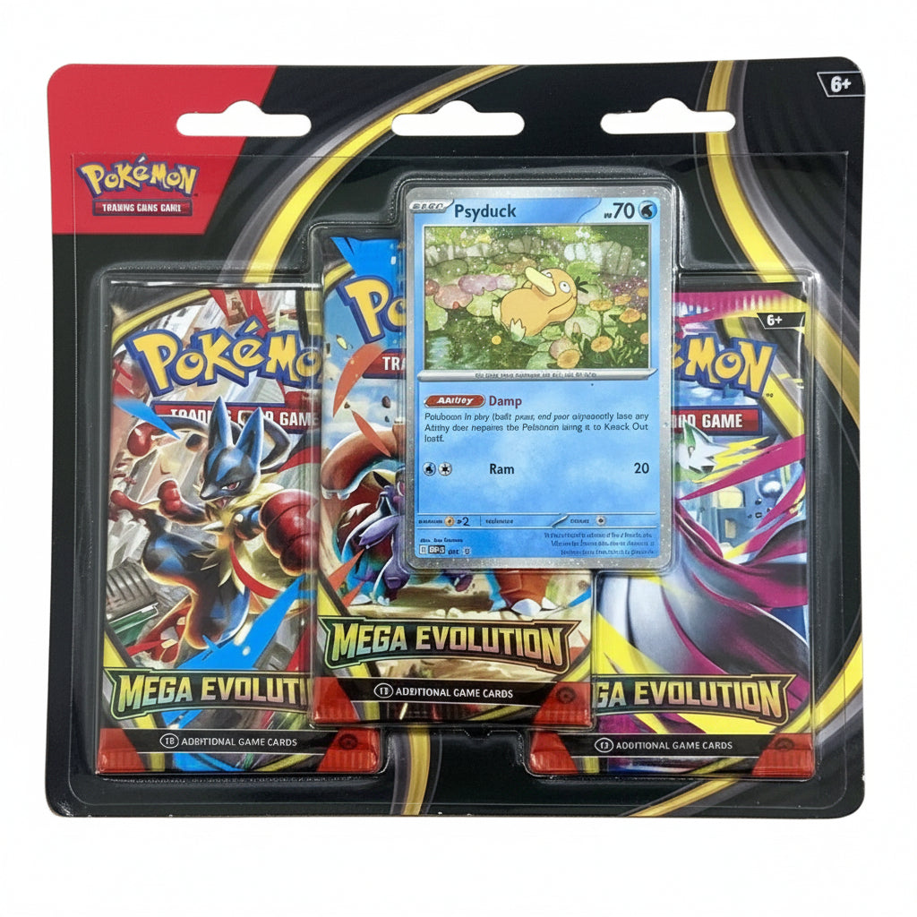 Pokémon TCG Mega Evolution Triple Pack Blister Pysduck