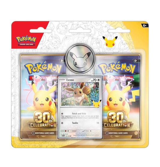 Pokémon TCG 30th Anniversary Celebrations Eevee Double Blister (Presale)