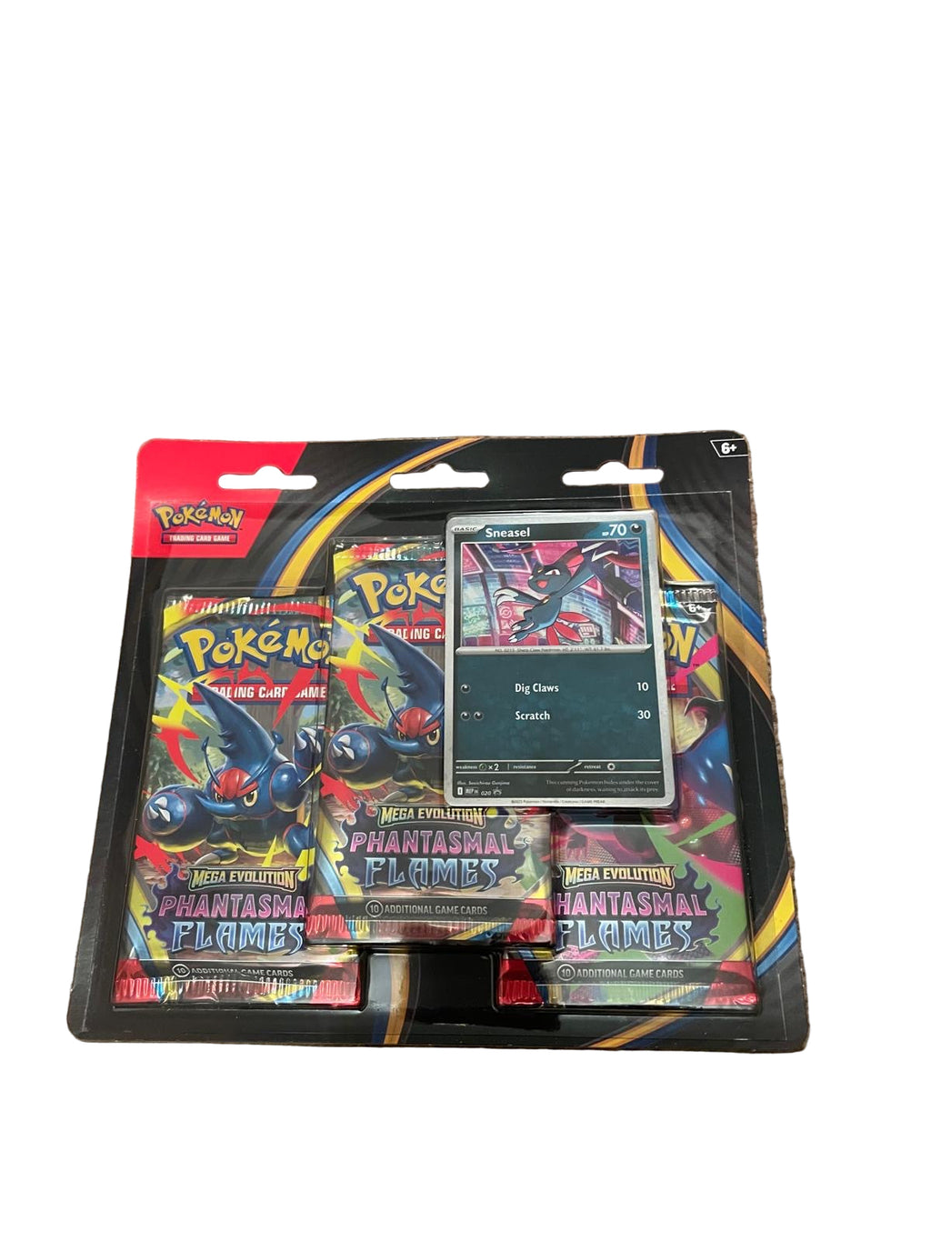 Pokemon TCG: Phantasmal Flames Triple Blister Pack (Sneasel) - New & Sealed