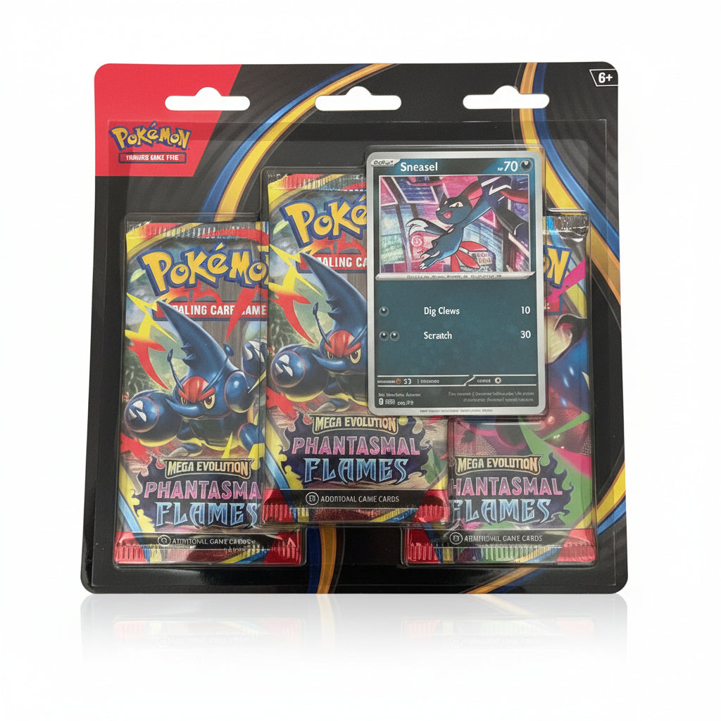Pokemon TCG: Phantasmal Flames Triple Blister Pack (Sneasel) - New & Sealed