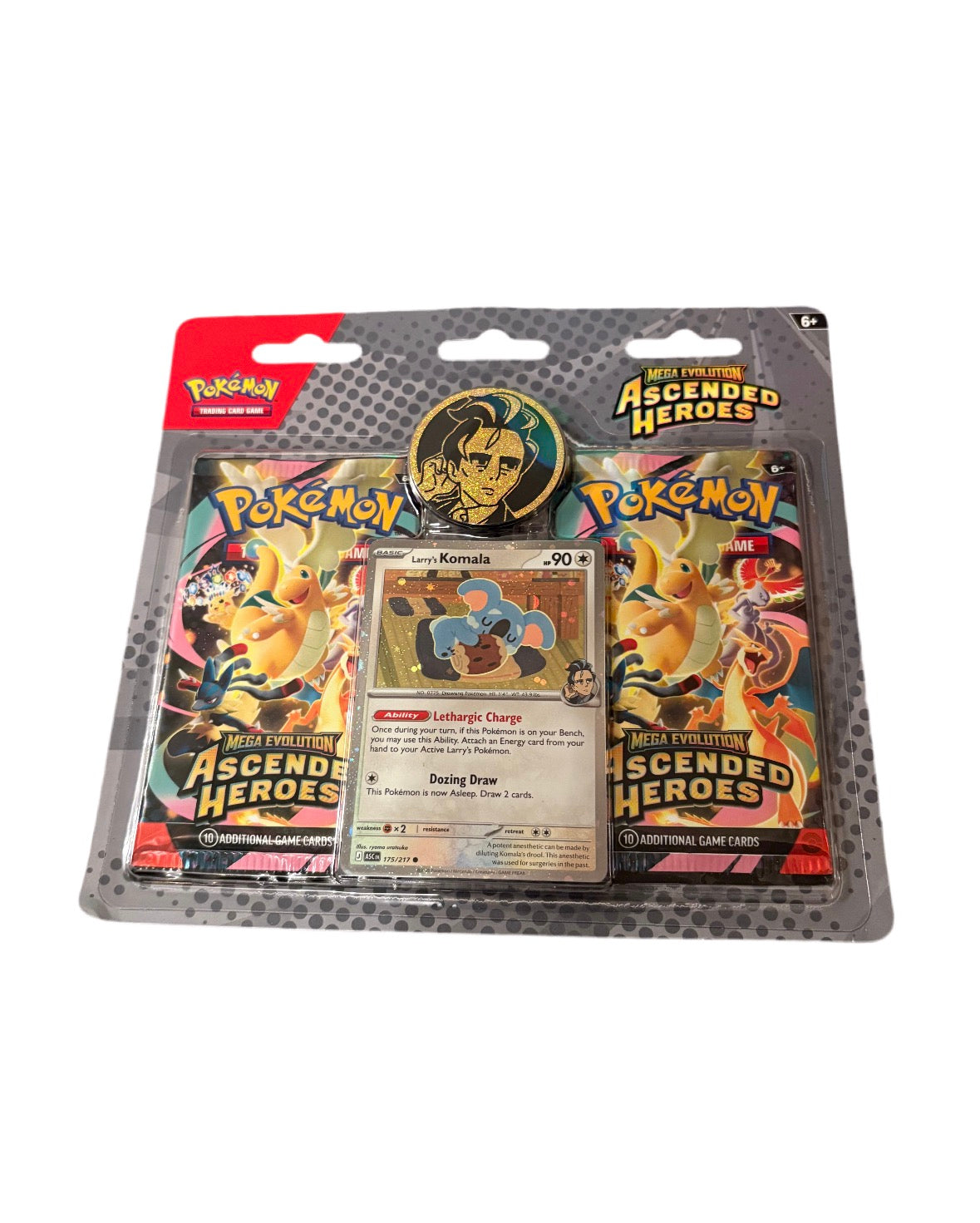 Pokemon TCG Ascended Heroes Larry's Komala 2 Pack Blister