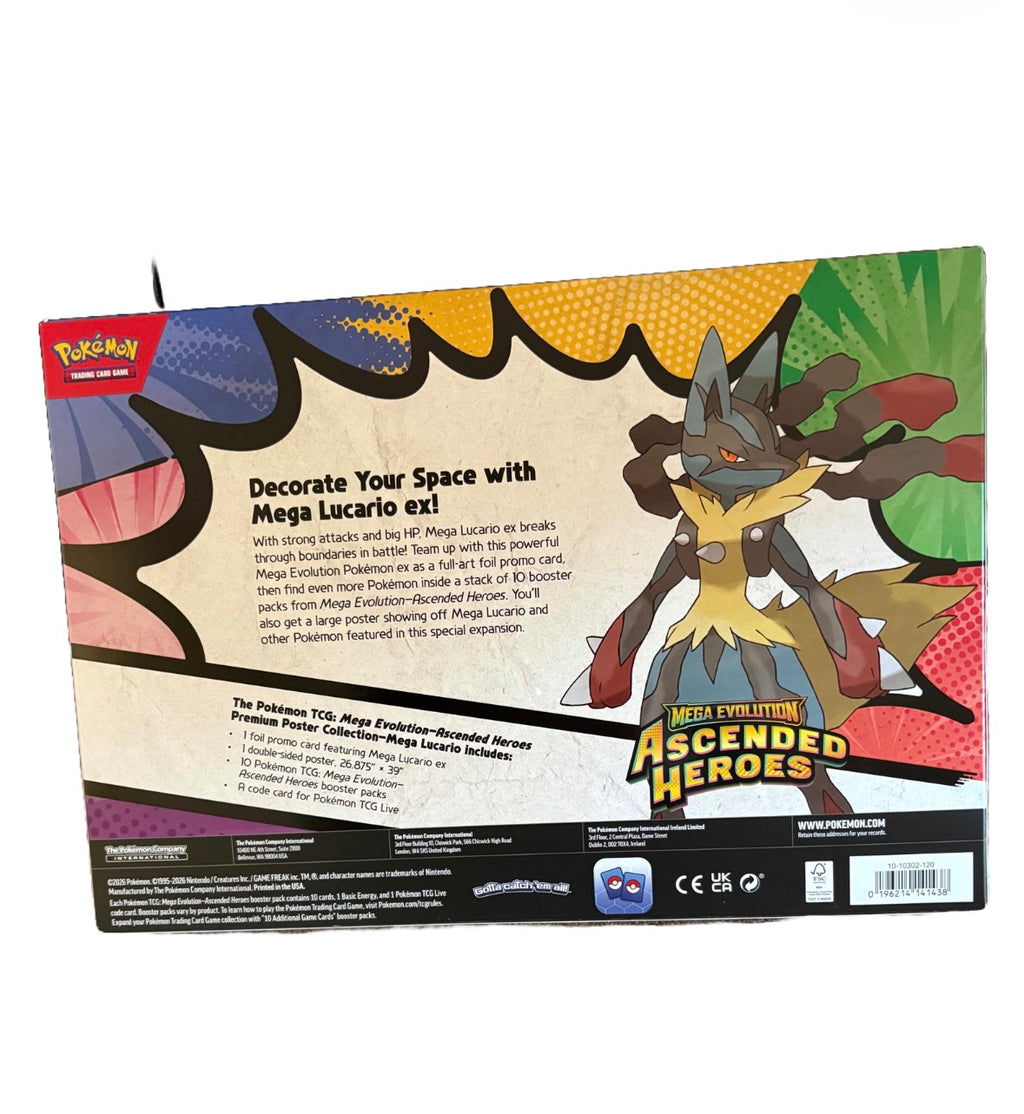 Pokémon: Ascended Heroes Premium Poster Collection: Mega Lucario EX