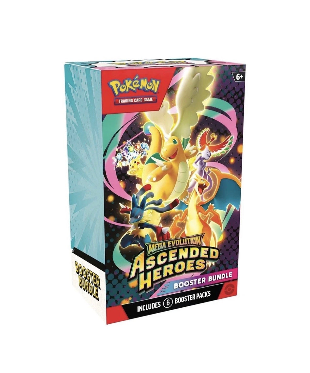 Pokémon Mega Evolution Ascended Heroes Booster Bundle (6 Packs)