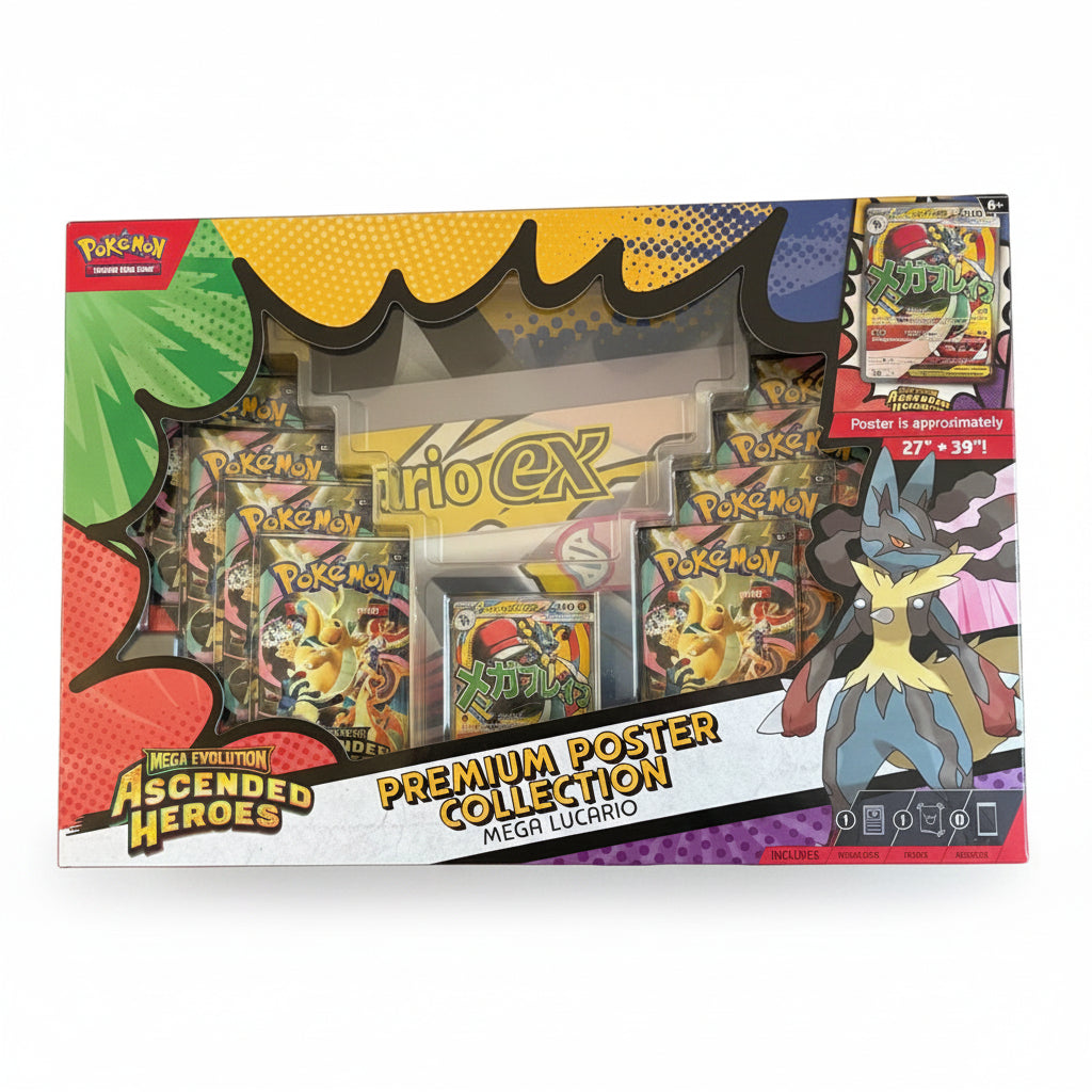 Pokémon: Ascended Heroes Premium Poster Collection: Mega Lucario EX