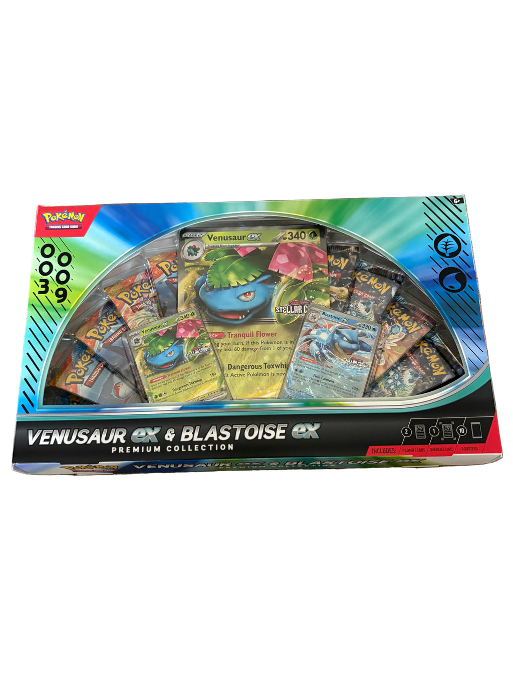 Pokemon Venusaur ex & Blastoise ex Premium Collection Box