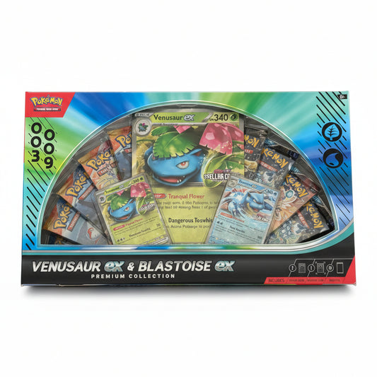 Pokemon Venusaur ex & Blastoise ex Premium Collection Box