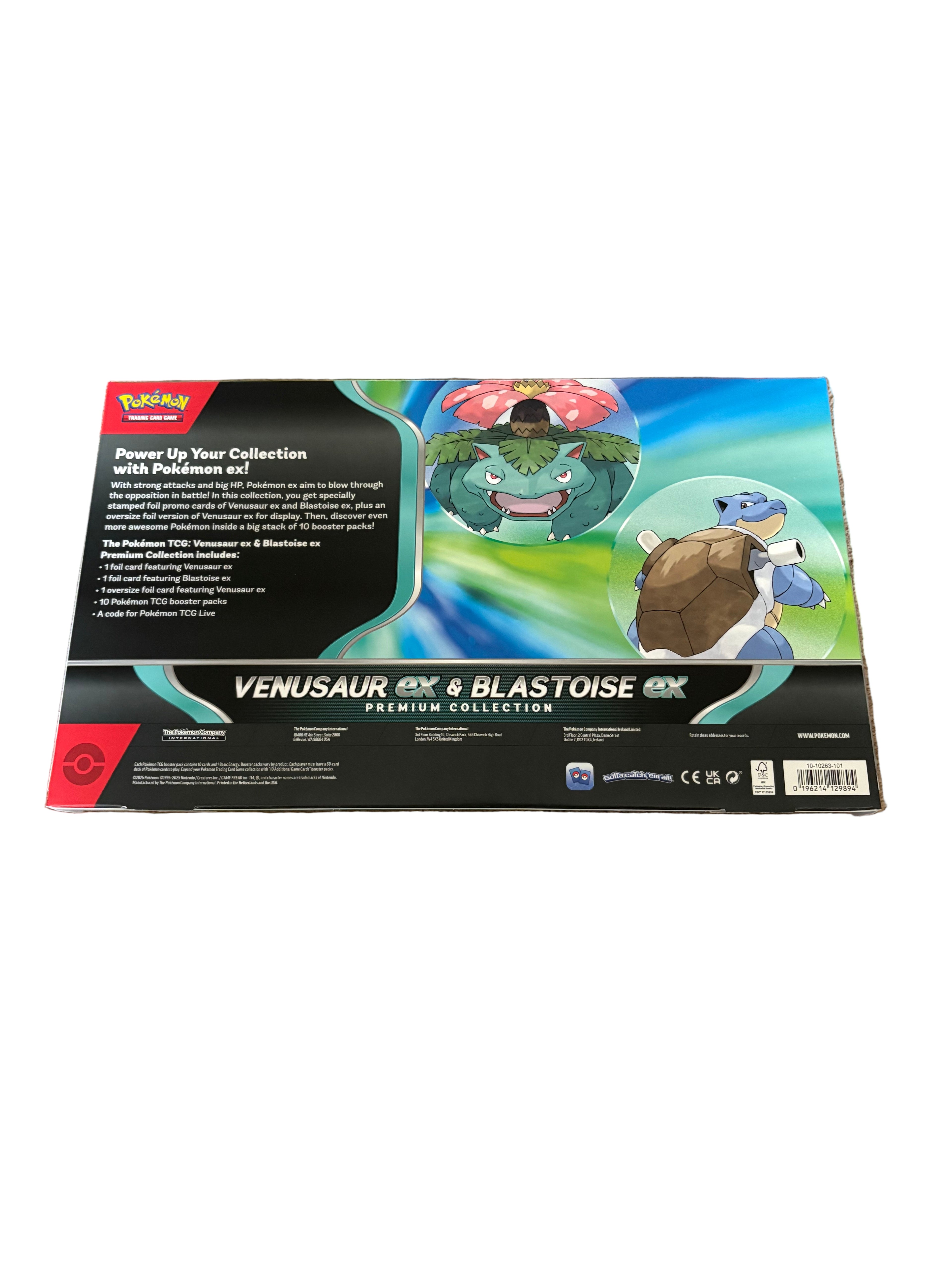 Pokemon Venusaur ex & Blastoise ex Premium Collection Box