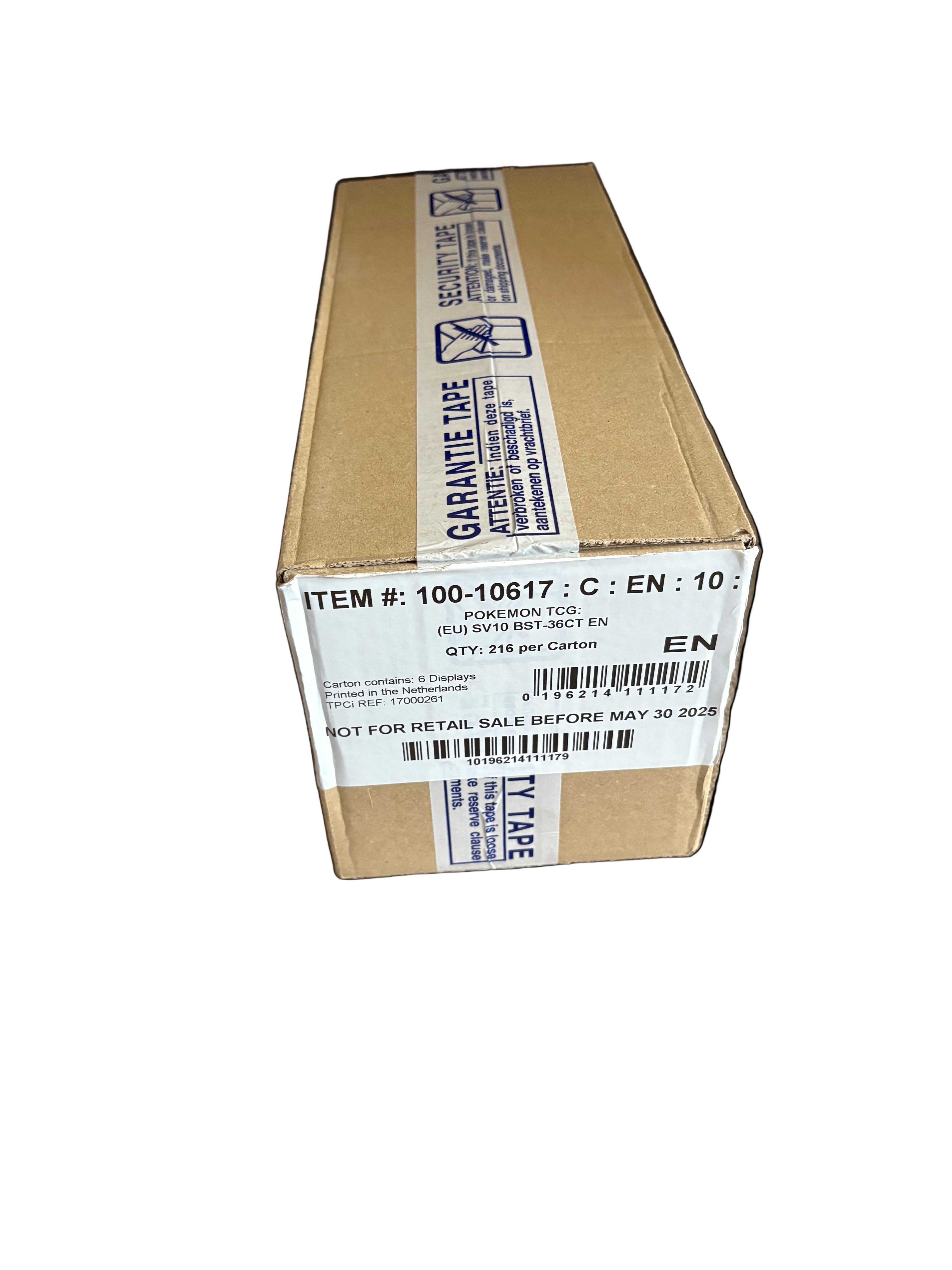 Pokemon Destined Rivals Booster Box Sealed Case