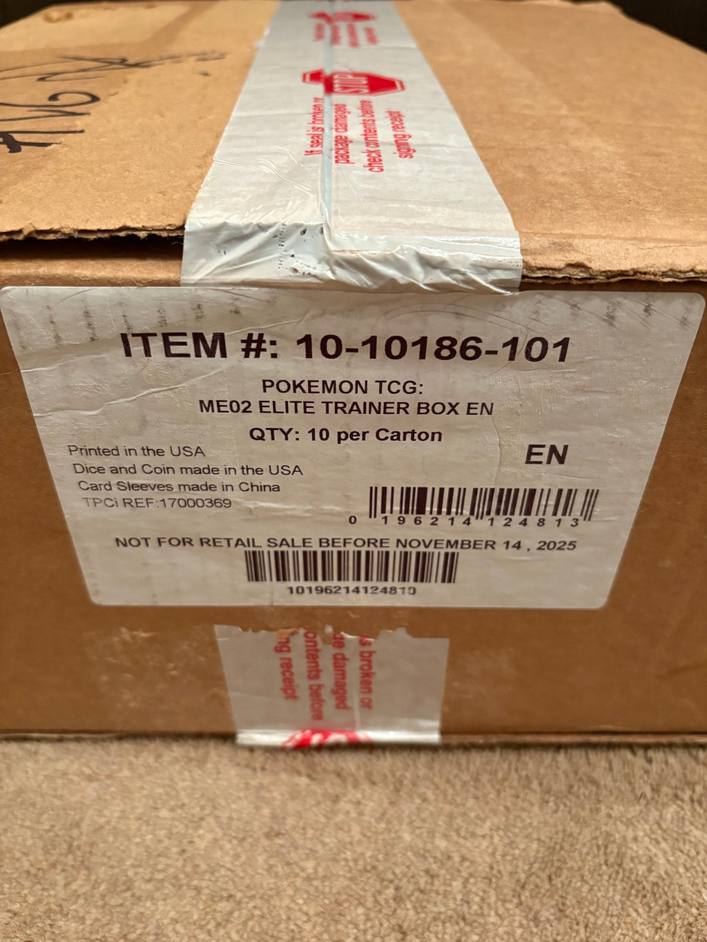 Pokemon phantasmal flames elite trainer box ETB sealed case - defect